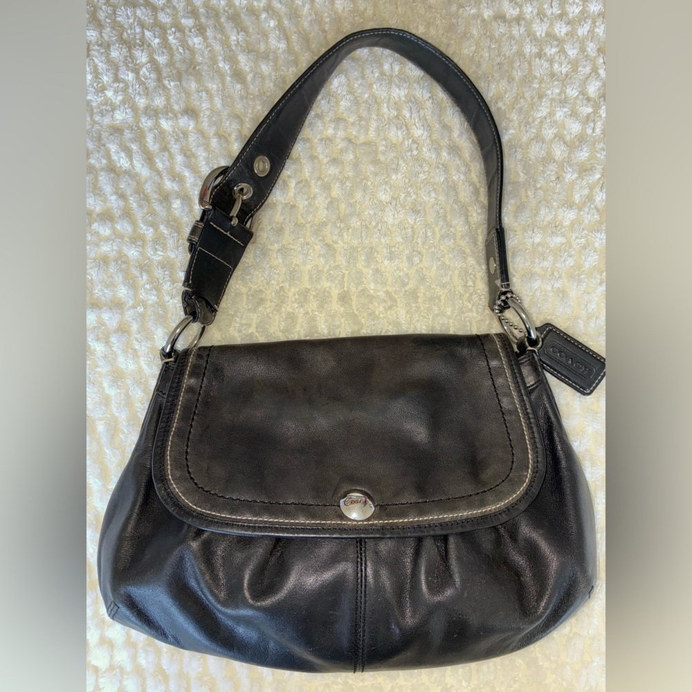 Vintage Coach Leather Shoulder Bag